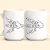 Dad Hand Bumps Custom Kids' Names - Personalized Mug