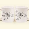 Dad Hand Bumps Custom Kids' Names - Personalized Mug