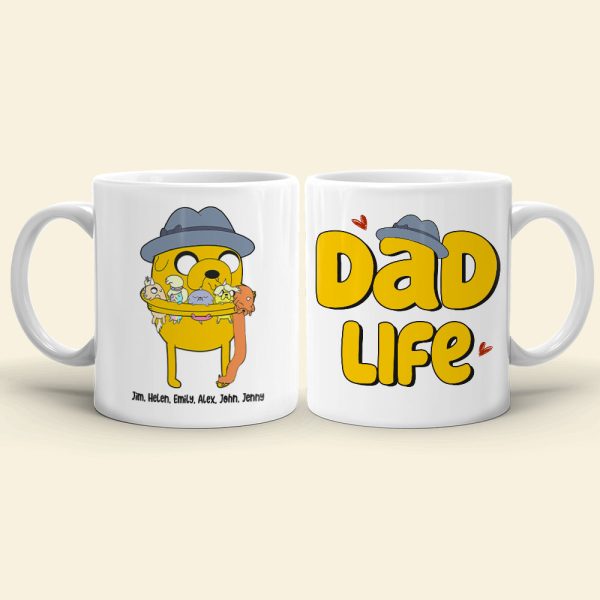 Dad Life, Gift For Dad, Personalized Mug, Dad And Kid Mug, Father's Day Gift 05DNHN050523 Dad Life, Gift For Dad, Personalized Mug, Dad And Kid Mug, Father's Day Gift 05DNHN050523
