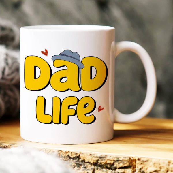 Dad Life, Gift For Dad, Personalized Mug, Dad And Kid Mug, Father's Day Gift 05DNHN050523 Dad Life, Gift For Dad, Personalized Mug, Dad And Kid Mug, Father's Day Gift 05DNHN050523