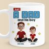 Dad Life Starts With Love - Family Personalized Custom 3D Inflated Effect Printed Mug - Father's Day, Gift For Dad