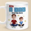 Dad Life Starts With Love - Family Personalized Custom 3D Inflated Effect Printed Mug - Father's Day, Gift For Dad