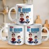 Dad Life Starts With Love - Family Personalized Custom 3D Inflated Effect Printed Mug - Father's Day, Gift For Dad