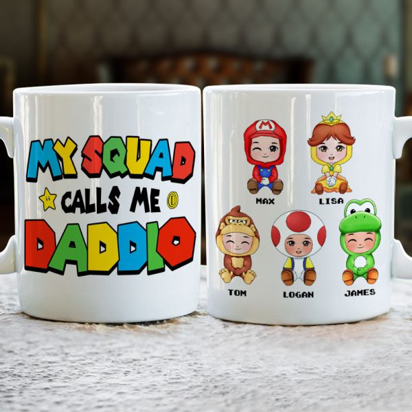 Dad Little Squad 04huti300523hh Personalized Coffee Mug Dad Little Squad 04huti300523hh Personalized Coffee Mug