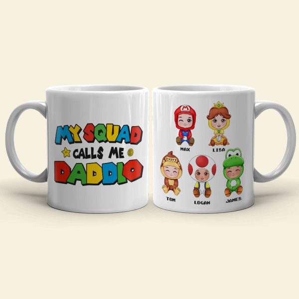 Dad Little Squad 04huti300523hh Personalized Coffee Mug Dad Little Squad 04huti300523hh Personalized Coffee Mug