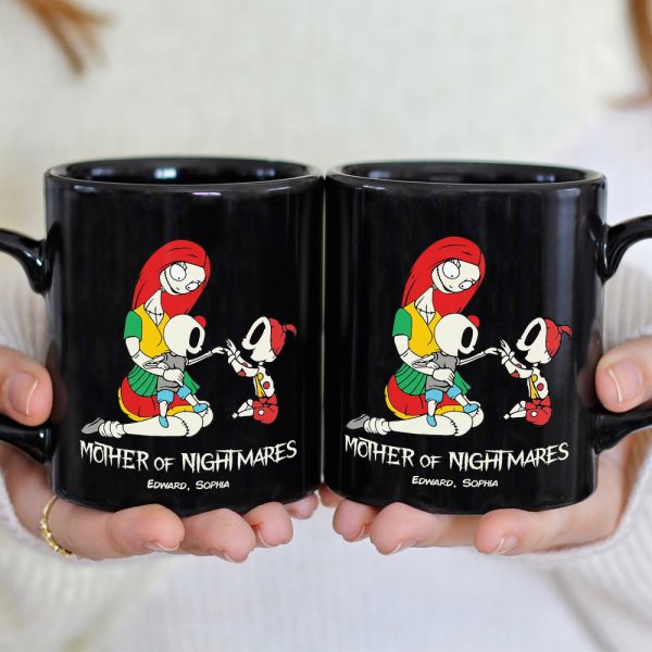 Dad Mom And Children 02QHDT230323 Personalized Black Coffee Mug Dad Mom And Children 02QHDT230323 Personalized Black Coffee Mug