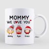 Dad Mom Grandparents We Love You Cute Kids Personalized Mug