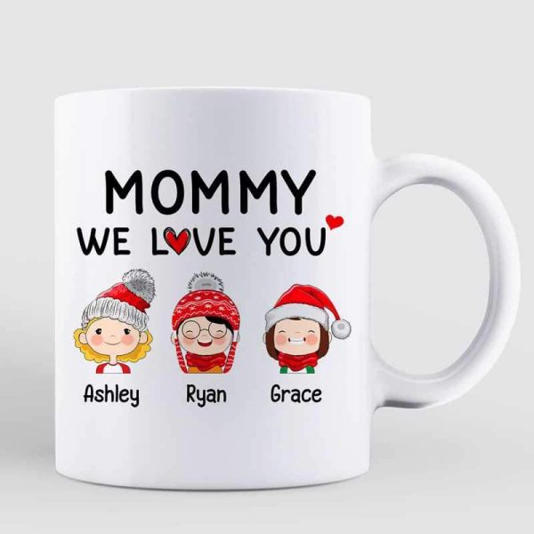 Dad Mom Grandparents We Love You Cute Kids Personalized Mug