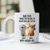 Dad Mom Thanks For Picking Up My Poop And Stuff Personalized White Mug Gift For Cat Lovers CH07 895240