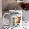 Dad Mom Thanks For Picking Up My Poop And Stuff Personalized White Mug Gift For Cat Lovers CH07 895240