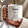 Dad No. 1 The Man The Myth The Legend Superhero Mug - Personalized Custom Coffee Mug - DAD017_MG