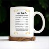 Dad No. 1 The Man The Myth The Legend Superhero Mug - Personalized Custom Coffee Mug - DAD017_MG