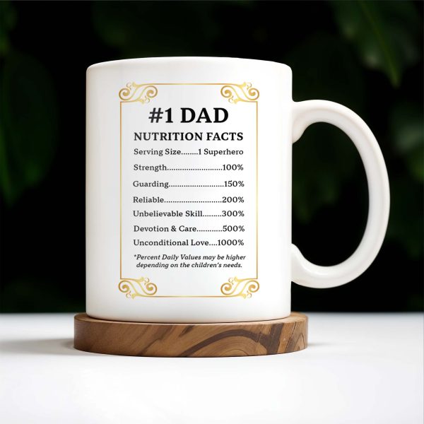 Dad No. 1 The Man The Myth The Legend Superhero Mug - Personalized Custom Coffee Mug - DAD017_MG