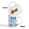 Dad No Matter What Life Throws At You, Funny Cartoon Cats Personalized Mug, Father's Day Gift for Cat Dads