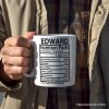 Dad Nutrition Facts Personalized Mug, Birthday Gift with Custom Name Dad Nutrition Facts Personalized Mug, Birthday Gift with Custom Name
