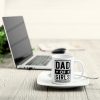 Dad Of Girls #Outnumbered - Personalized Mug - Christmas Birthday Gift For Dad - From Son, Daughter