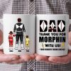 Dad Thank You For Morphin With Us - Gift For Dad - Personalized Ceramic Mug - CL21 NA94 Dad Thank You For Morphin With Us - Gift For Dad - Personalized Ceramic Mug - CL21 NA94