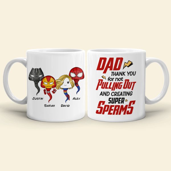 Dad Thank You For Not Pulling Out 06nahn121223ha Personalized Coffee Mug