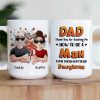 Dad Thank You For Teaching Me How To Be A Man - Personalized Mug