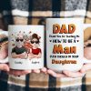 Dad Thank You For Teaching Me How To Be A Man - Personalized Mug