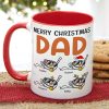 Dad The Best Things That Ever Came Out Of Your Balls, Personalized Accent Mug Dad The Best Things That Ever Came Out Of Your Balls, Personalized Accent Mug