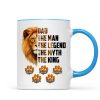 Dad The Man The Legend The Myth The King Personalized Mug, Father's Day Gift for Dad