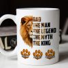 Dad The Man The Legend The Myth The King Personalized Mug, Father's Day Gift for Dad