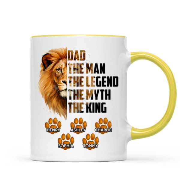 Dad The Man The Legend The Myth The King Personalized Mug, Father's Day Gift for Dad