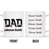 Dad The Man The Myth The Legend Custom Mug - Personalized Custom Coffee Mug - DAD024_MG Dad The Man The Myth The Legend Custom Mug - Personalized Custom Coffee Mug - DAD024_MG