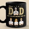 Dad, We Are Awesome, Thank You - Family Personalized Custom Black Mug - Father's Day, Gift For Dad, Grandpa Dad, We Are Awesome, Thank You - Family Personalized Custom Black Mug - Father's Day, Gift For Dad, Grandpa