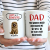Dad You Work Hard And Raise Me Well - Personalized Mug Dad You Work Hard And Raise Me Well - Personalized Mug