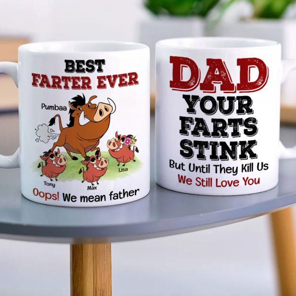 Dad Your Farts Stink Personalized Coffee Mug 05DNTI060623 Dad Your Farts Stink Personalized Coffee Mug 05DNTI060623