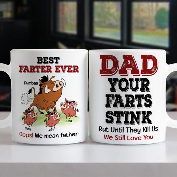 Dad Your Farts Stink Personalized Coffee Mug 05DNTI060623 Dad Your Farts Stink Personalized Coffee Mug 05DNTI060623