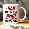 Dad You're Our Hero Personalized Mug 04DNHN240523TM Dad You're Our Hero Personalized Mug 04DNHN240523TM