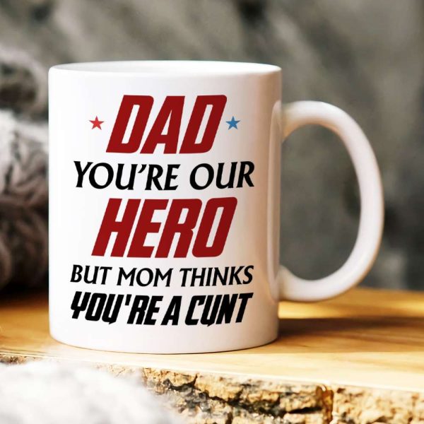 Dad You're Our Hero Personalized Mug 04DNHN240523TM Dad You're Our Hero Personalized Mug 04DNHN240523TM