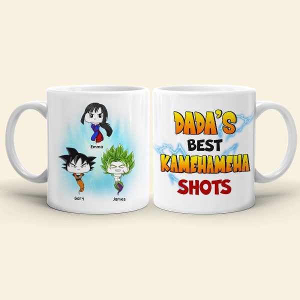 Dada's Best Shots, Gift For Dad, Personalized Mug, Funny Sperm Kids Mug 04TOHN140923HA Dada's Best Shots, Gift For Dad, Personalized Mug, Funny Sperm Kids Mug 04TOHN140923HA