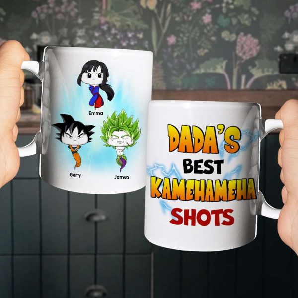 Dada's Best Shots, Gift For Dad, Personalized Mug, Funny Sperm Kids Mug 04TOHN140923HA Dada's Best Shots, Gift For Dad, Personalized Mug, Funny Sperm Kids Mug 04TOHN140923HA