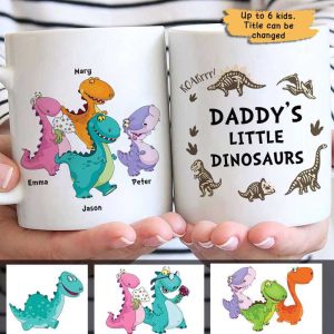 Daddy Little Dinosaur Personalized Mug