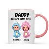 Daddy Mommy Grandpa Grandma You Are DINO-mite Dinosaur Kids Personalized Mug