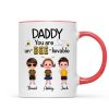 Daddy Mommy Grandpa Grandma You Are Un-BEE-lievable Personalized Mug