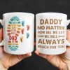 Daddy No Matter How Big We Get, Colorful Footprints - Personalized Custom Coffee Mug - DAD231_MG Daddy No Matter How Big We Get, Colorful Footprints - Personalized Custom Coffee Mug - DAD231_MG