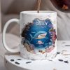 Daddy Shark Personalized 3D Effect Mug, Father's Day Gift for Dad