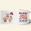 Daddy Thanks For Wiping Our Bum Personalized Coffee Mug Daddy Thanks For Wiping Our Bum Personalized Coffee Mug