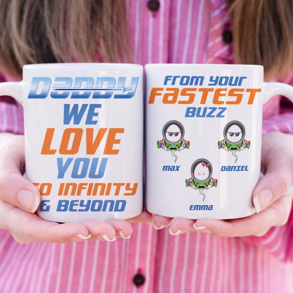 Daddy We Love You - Personalized White Mug Daddy We Love You - Personalized White Mug