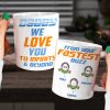 Daddy We Love You - Personalized White Mug Daddy We Love You - Personalized White Mug