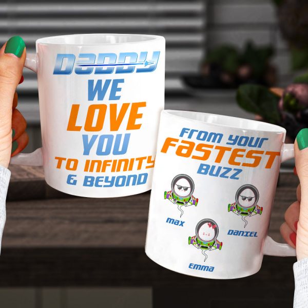 Daddy We Love You - Personalized White Mug Daddy We Love You - Personalized White Mug