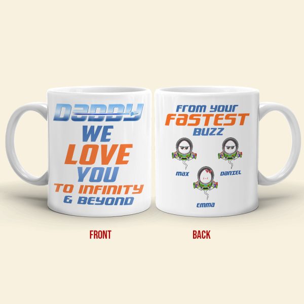 Daddy We Love You - Personalized White Mug Daddy We Love You - Personalized White Mug