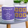 Daddy We'll Be There For You Personalized White Mug,Gift For Dad Daddy We'll Be There For You Personalized White Mug,Gift For Dad