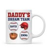 Daddy's Dream Team Baseball 3D Inflated Effect Personalized Mug