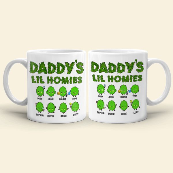 Daddy's Lil Homies Personalized Weed Mug Gift For Dad Daddy's Lil Homies Personalized Weed Mug Gift For Dad